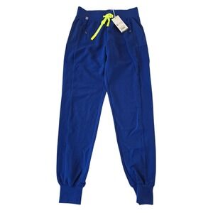 Figs Women's Electric Blue Boston Joggers Scrub Pants size XXS